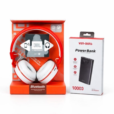 Wireless Headphone + VEN-DENS 10000mAh Power Bank
